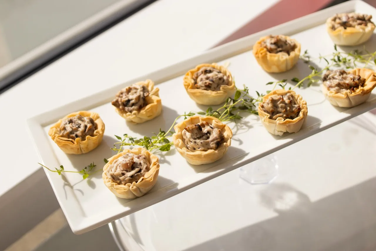 Canyon Catering tray passed service